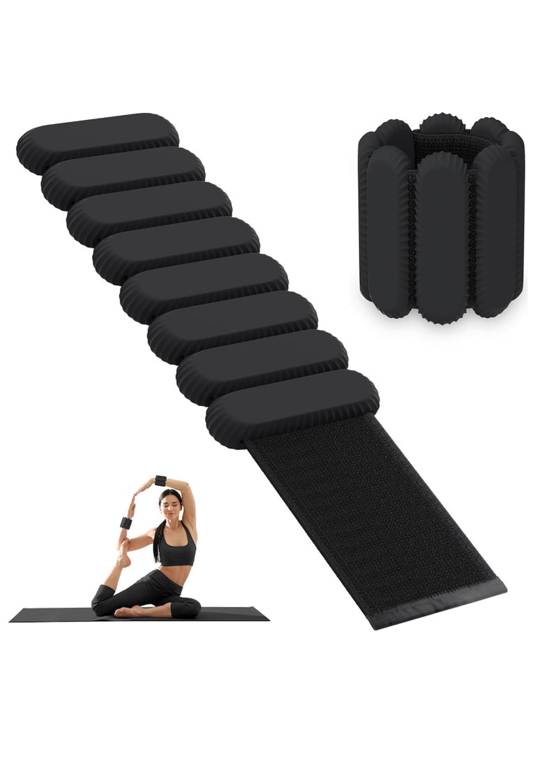 Relex Durable Wrist Weights, Pack of 2 Wearable Wrist and Ankle Weights (1 Lb Each), Waterproof Wrist Weights for Women and Men Strength Training, Leg Weights for Yoga, Dance, Pilates, Cardio, Run (Black) - Image 1