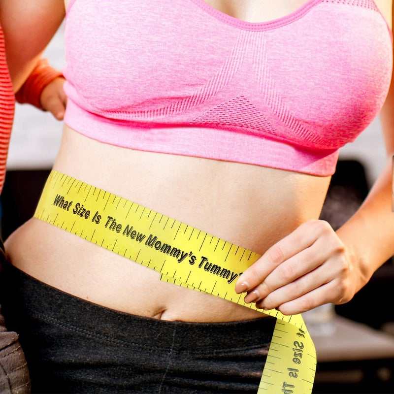 Amscan Delightful Tummy Measure Game Baby Shower Party Novelty Favors 2in x 150ft Yellow - Image 3