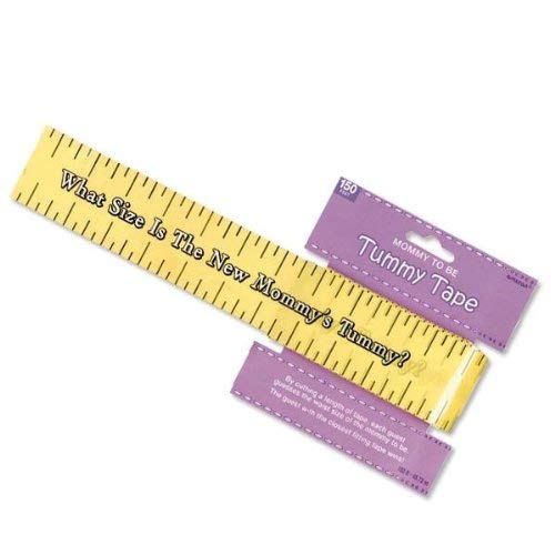 Amscan Delightful Tummy Measure Game Baby Shower Party Novelty Favors 2in x 150ft Yellow - Image 4