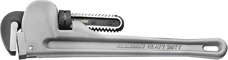 TENGTOOLS Teng Tools 12 Inch Heavy Duty Lightweight Aluminum Straight Pipe Wrench Plumbing Tool - PWC12 - Image 1