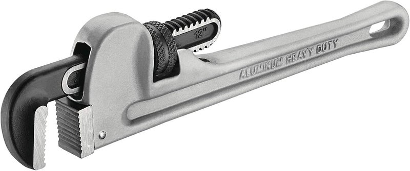 TENGTOOLS Teng Tools 12 Inch Heavy Duty Lightweight Aluminum Straight Pipe Wrench Plumbing Tool - PWC12 - Image 2