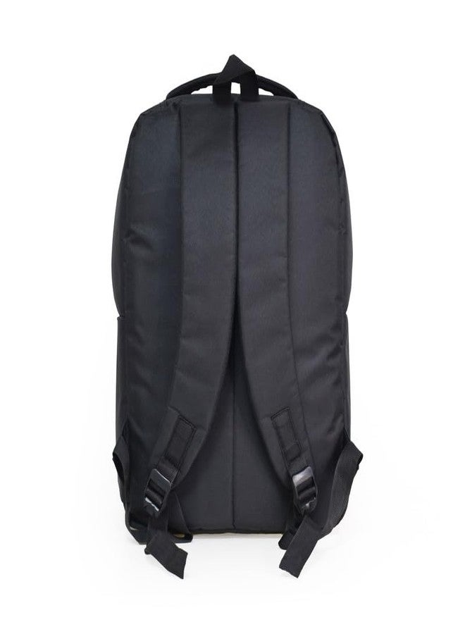 SWISS MILITARY حقيبة ظهر لابتوب سويس ميلتاري ركتو سوداء بسعة 17 لتر، تناسب لابتوب حتى 15.6 بوصة، جيوب أمامية وجانبية للوصول السريع، تصميم خفيف الوزن ومتين للمكتب، الجامعة والتنقل اليومي - Image 4