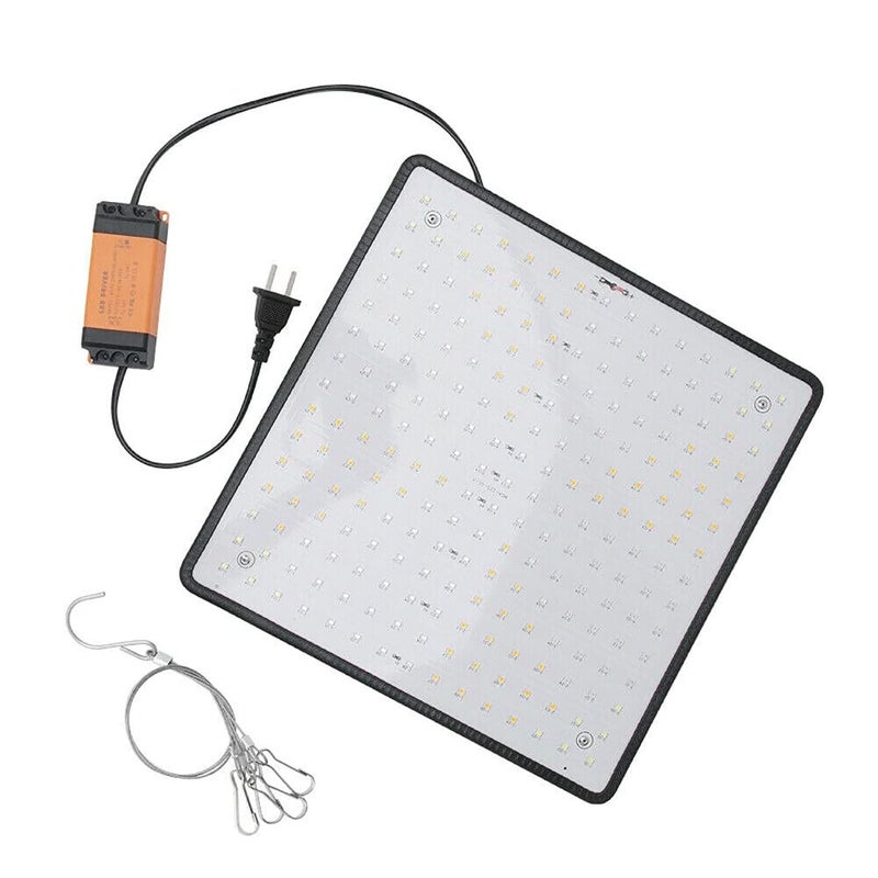 لوحة إضاءة LED بقدرة 8500 واط، 225 مصباح LED كامل الطيف للنباتات الداخلية لزهرة الخضار، تغطية عالية الكفاءة تصل إلى 32.5 قدم مربع، مع شماعة ومؤقت - Image 2