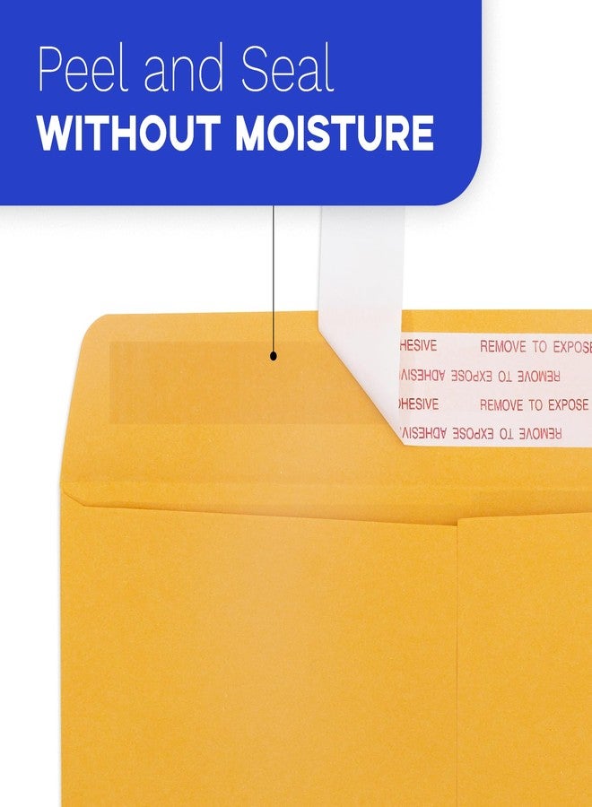 Goefun 10x13 Catalog Envelopes Self Seal 100 Pack, Goefun 80GSM Paper Large Yellow Brown Manilla Envelopes with Peel and Seal Flap for Mailing, Organizing and Storage - Image 3