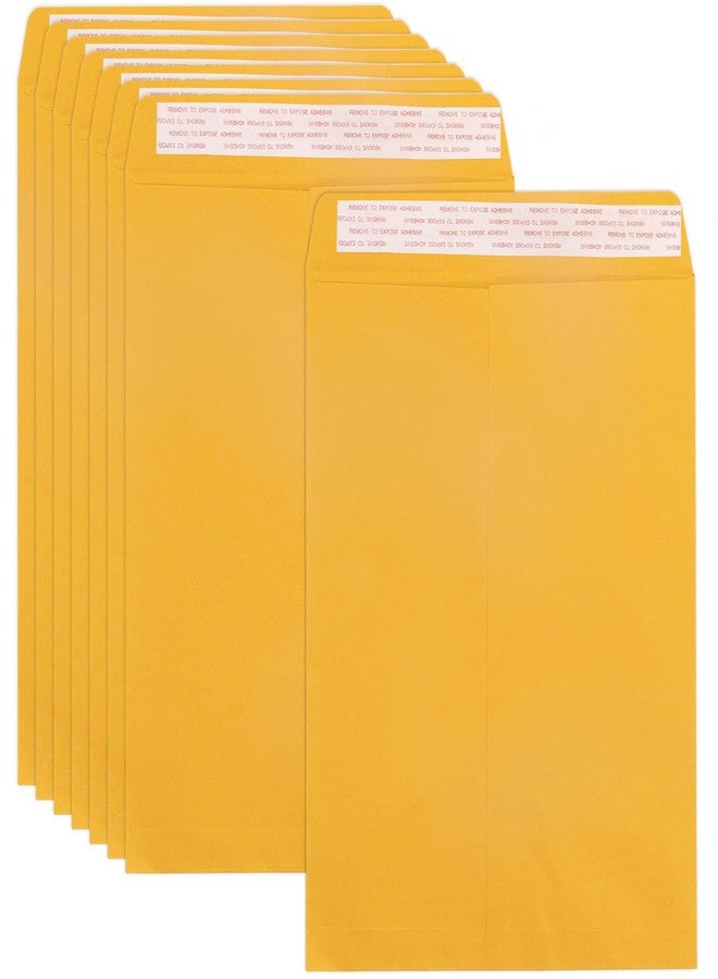 Goefun 10x13 Catalog Envelopes Self Seal 100 Pack, Goefun 80GSM Paper Large Yellow Brown Manilla Envelopes with Peel and Seal Flap for Mailing, Organizing and Storage - Image 1