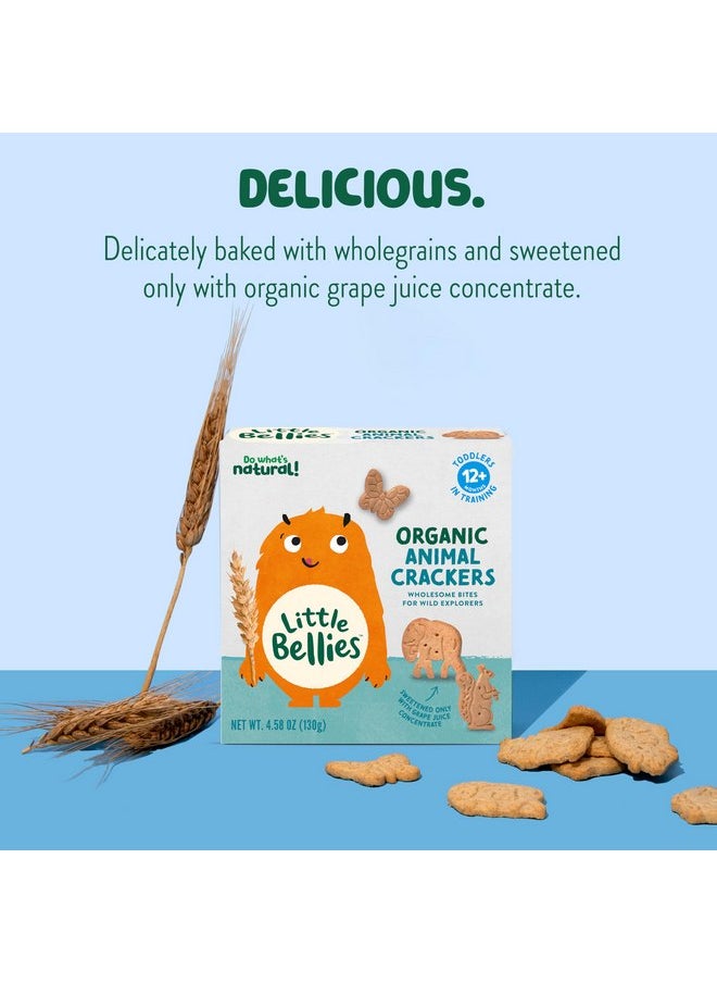 Little Bellies - Little Bellies Organic Animal Crackers Toddler Snack (Pack of 5 x 4.58 oz Individual Packs) - Image 1