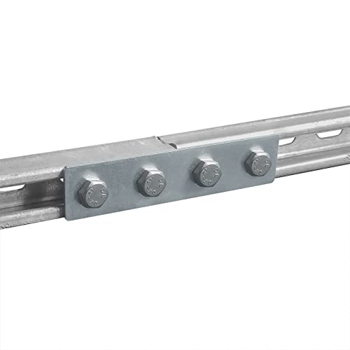 heneng 9 Pcs 4 Hole Flat Plate Fitting for 1-5/8" Strut Channel, Splice Plate Connector Bracket, 3/16" Thick - Image 3