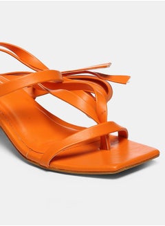 GNIST Tie Up Strappy Block Heel Sandals by Styli  - Image 3