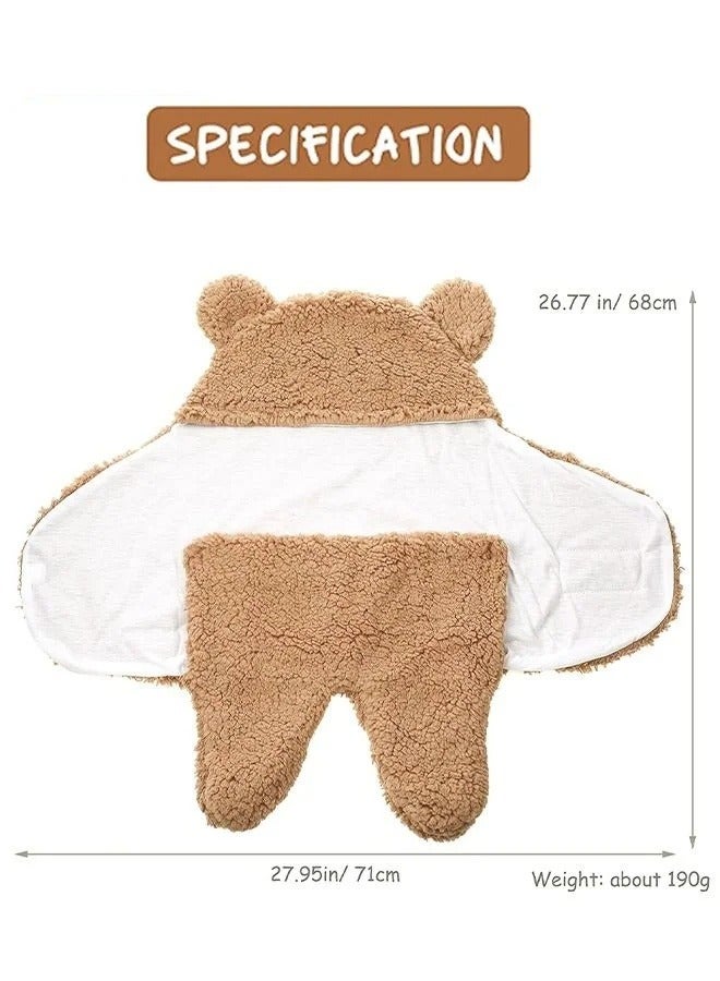 MIXDE Baby Swaddle Blanket with Lovey Towel Boys Girls Cute Cashmere Blanket Ultra-Soft Swaddling Wrap Newborn Sleeping Wraps for Infants 0-6 Months Baby Boy and Girl Shower Gift - Image 3