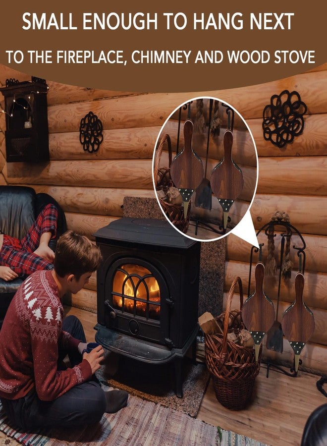 Threlaco 3 Pcs Wood Fireplace Bellows 17" x 7.5" Cooking Fan Air Blower with Cast Nozzle Hanging Loop Dust Removal Bellows for Fire Pit Indoor Outdoor Camping BBQ Grill Chimney Tool Accessories - Image 4