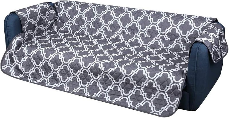 Pet Sofa Cushion Waterproof Dirty Resistant for Double Sofa Gray Printing Polyester Pongee (Double: 116 * 188cm) (: 116 * 188cm) - Image 1