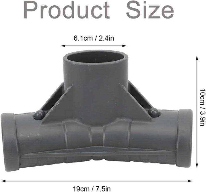 EAYBOMC Replacement T-Connector for Steel Pro MAX 18FT x 48IN, 16FT x 48IN,16FT x 42IN Round Frame Pool T-Connector Compatible with Bestway Steel Pro MAX,P07082 - Image 5