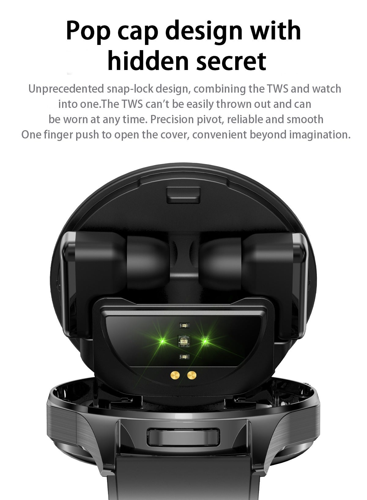 Rollstimi T98 Smart Watch - Black