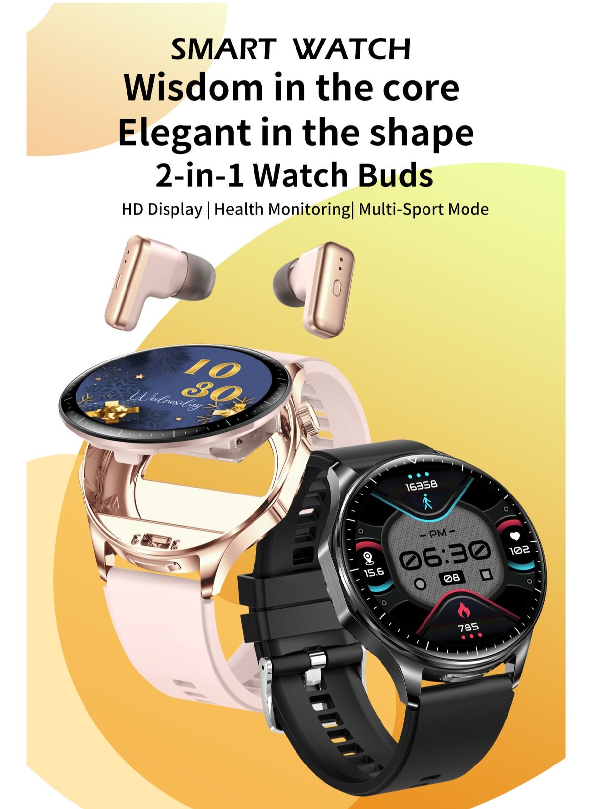 Rollstimi T98 Smart Watch - Black