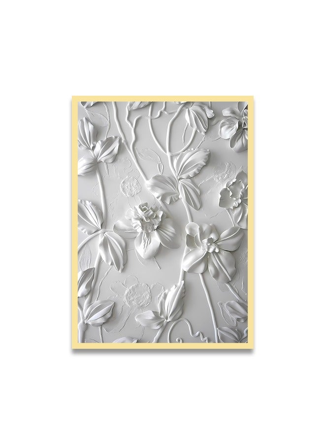 Marktna Canvas Wall Art For Wall Decoration Abstract Design With A Hollow Golden Frame Size 120x80cm One Piece - Image 2