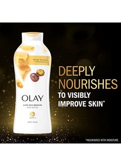 Olay Olay Ultra Moisture Shea Butter Body Wash with B3 Complex - 22 Fl Oz (Pack of 4)  - Image 2
