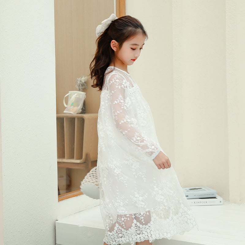 Zhongda Girls Korean Style Dress Lace Dress Long Sleeve Princess Dress 2025 Autumn New Dress Dress - Image 3