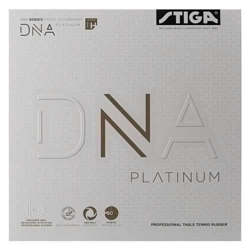 STIGA Table Tennis Rubber DNA Platinum H, 2.3 with Superior Grip and Optimal Spin, Black - Image 1