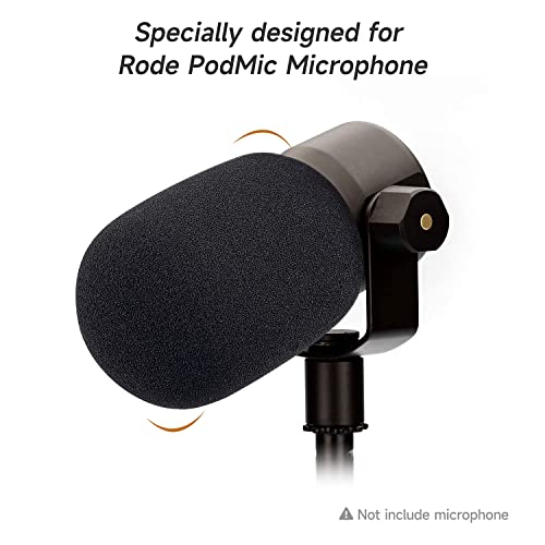 WIBOND for Rode PodMic Pop Filter - Professional Windscreen Compatible with Rode PodMic Mic Cover Improve Sound Quality Reduce Plosive Wind Noises - Image 3