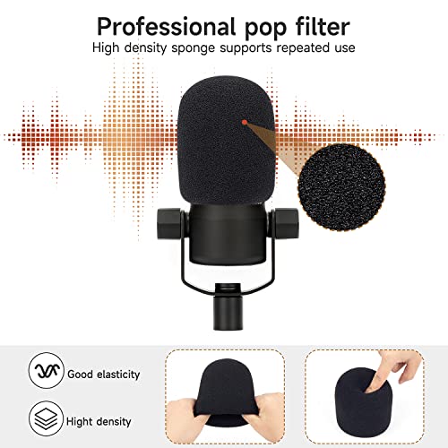 WIBOND for Rode PodMic Pop Filter - Professional Windscreen Compatible with Rode PodMic Mic Cover Improve Sound Quality Reduce Plosive Wind Noises - Image 4