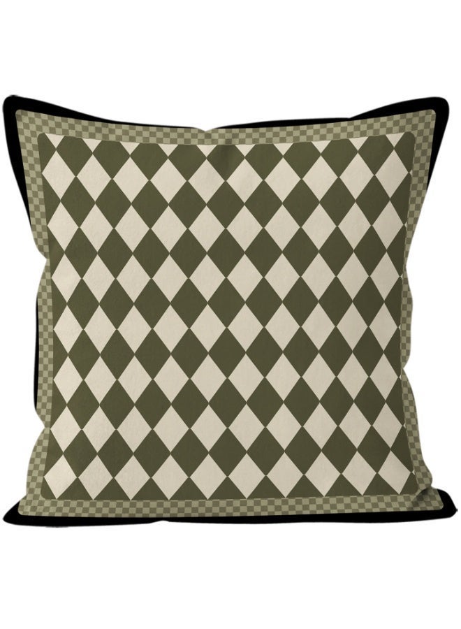 AuliceVerse Ramadan Home Essential –A Set of 4 Mediterranean-Style Deep Olive Green Square Cushion Covers | Double-Sided Printing, Durable, Fade-Resistant, Soft & Skin-Friendly for Sofa, Bed, Car & Living Room - Image 5