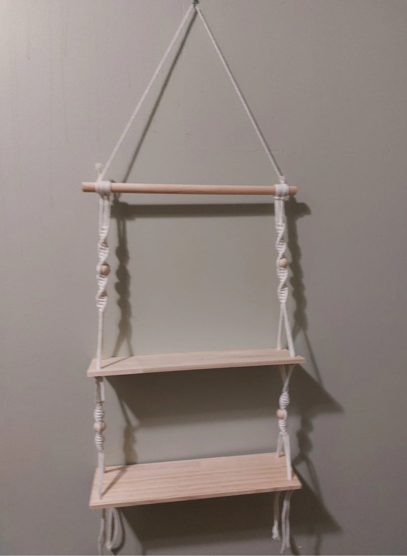 انتيكيانو رف حائط خشبي - Image 1