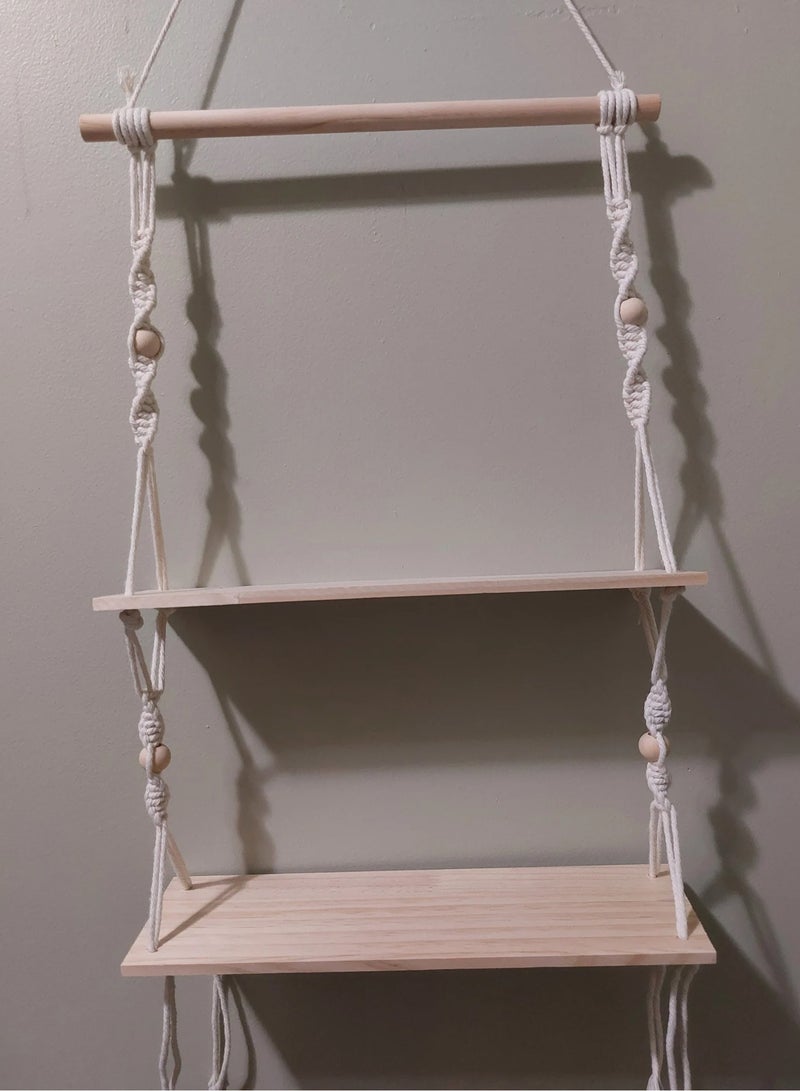 انتيكيانو رف حائط خشبي - Image 3