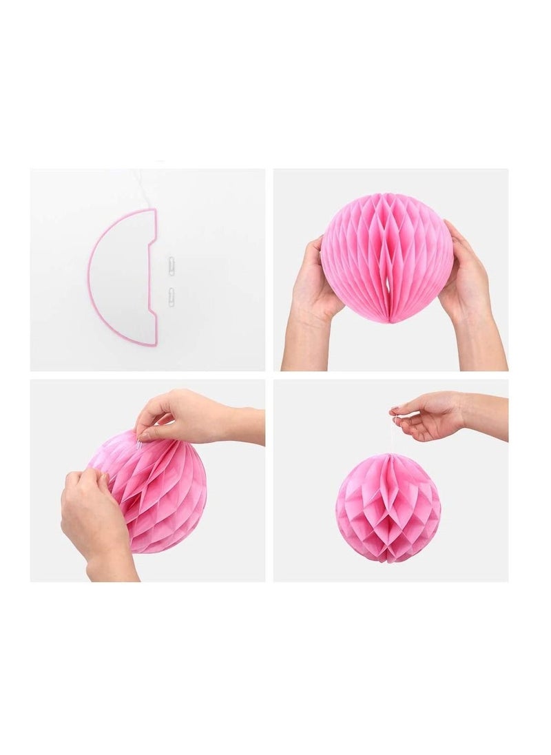 Boxwoods - 8-Piece Tissue Paper Pompom Ball Party Decorations - Image 1