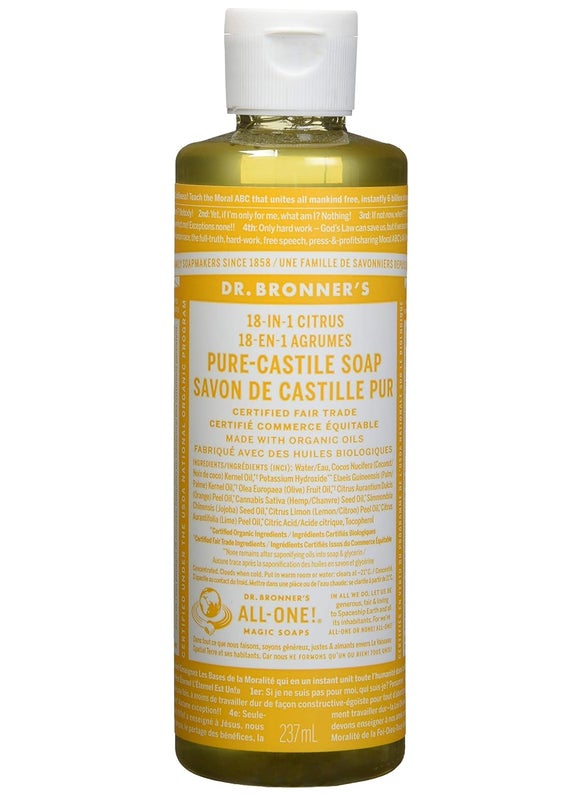 Dr. Bronner's Dr. Bronner's Organic Pure Castile Liquid Soap Citrus Orange - 8 fl oz 