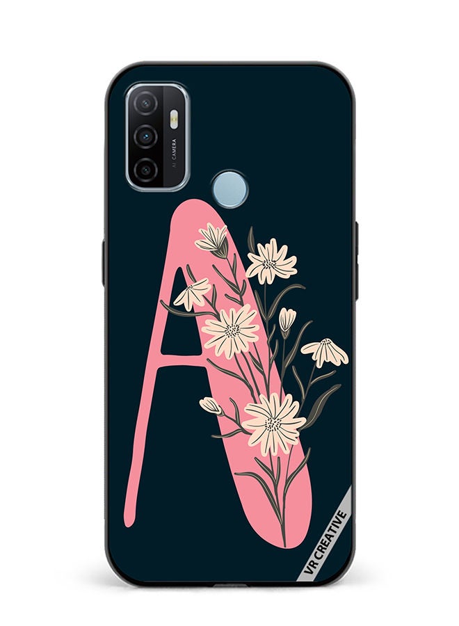 VR CREATIVE Protective Case Cover For Oppo A53 Alphabet A Design Multicolour - Image 1