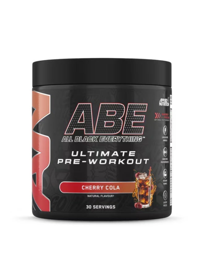 أبلايد نيوتريشن مكمل غذائي ABE قبل التمرين من أبلايد نيوترشن - بنكهة الكرز والكولا - 375 غ - تركيبة الطاقة والطاقة وضخ العضلات - 30 حصة - Image 3