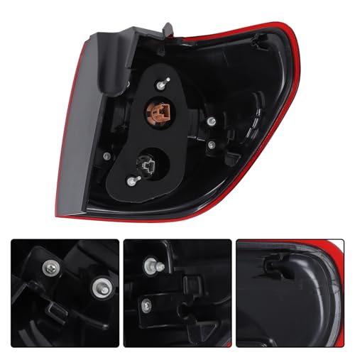 SEBLAFF Tail Light Assembly Left Side Replacement for S-equoia 2008-2017 Outer LH Tail Lamp 815600C080 - Image 5