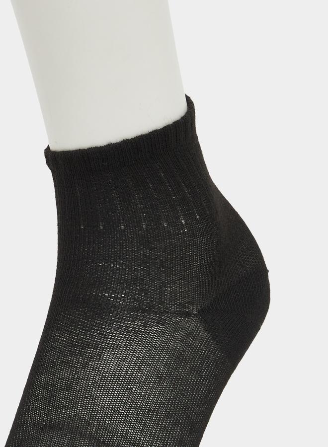 Set of 5 - Solid Crew Socks - Image 3