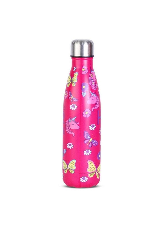 Hamster London Holo Neon Pink Unicorn Theme Stainless Steel Insulated Water Bottle | Thermos Flask Bottle 500ml | Hot and Cold | Food Grade & BPA Free Insulated Water Bottles - Image 4