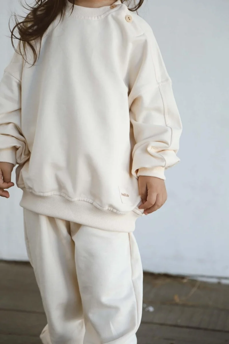 اوهلالا كوالا Cream Back Printed Seasonal Tracksuit Set