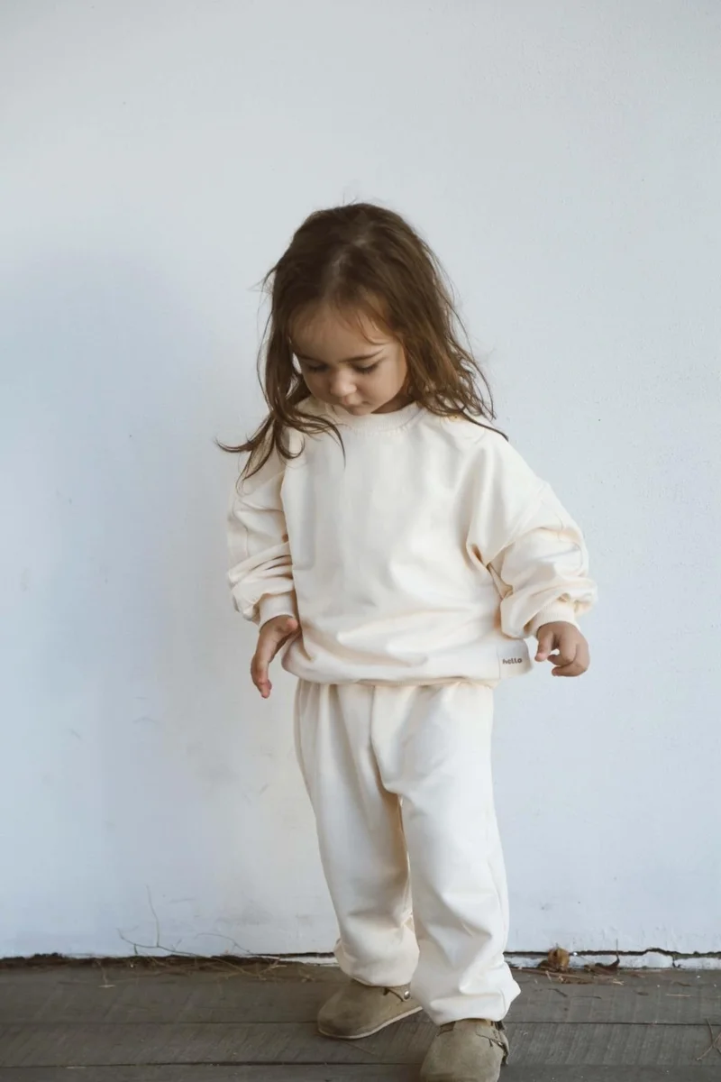 اوهلالا كوالا Cream Back Printed Seasonal Tracksuit Set