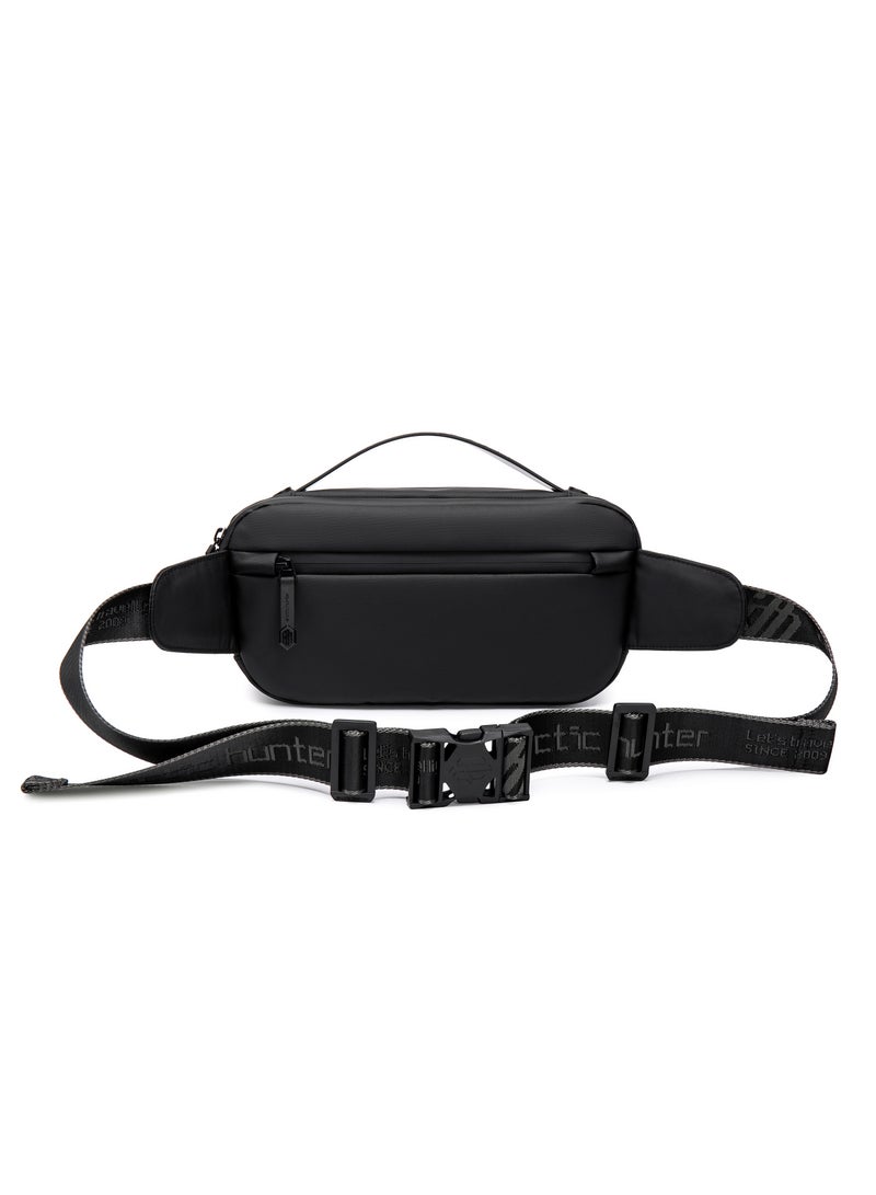 ARCTIC HUNTER Chest Bag for Men Side Bag Stylish Sling Bag Shoulder Bag for Men with Handle Water Scratch Resistant Cross Body Bag for Travel Daily use Black  - Image 4