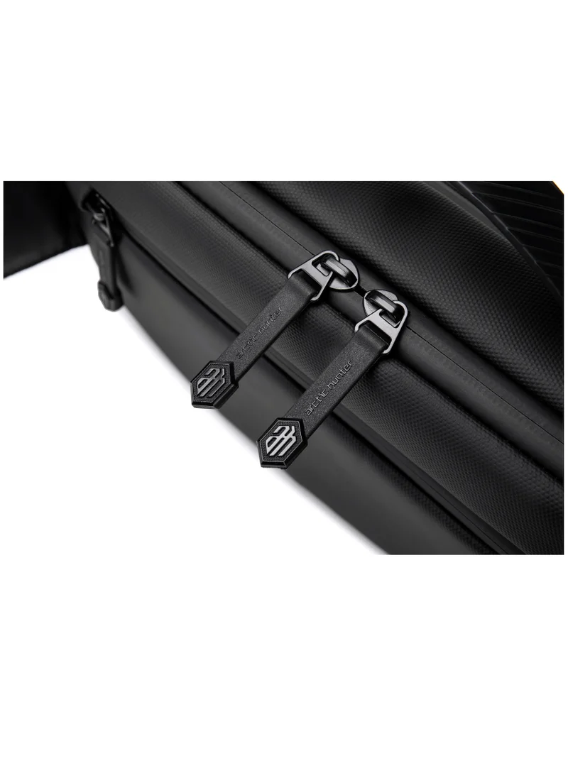 أركتيك هانتر Chest Bag for Men Side Bag Stylish Sling Bag Shoulder Bag for Men with Handle Water Scratch Resistant Cross Body Bag for Travel Daily use Black