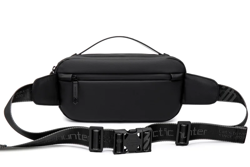 Arctic Hunter  Chest Bag for Men Side Bag Stylish Sling Bag Shoulder Bag for Men with Handle Water Scratch Resistant Cross Body Bag for Travel Daily use, Y00020, Black  | Best Price UAE