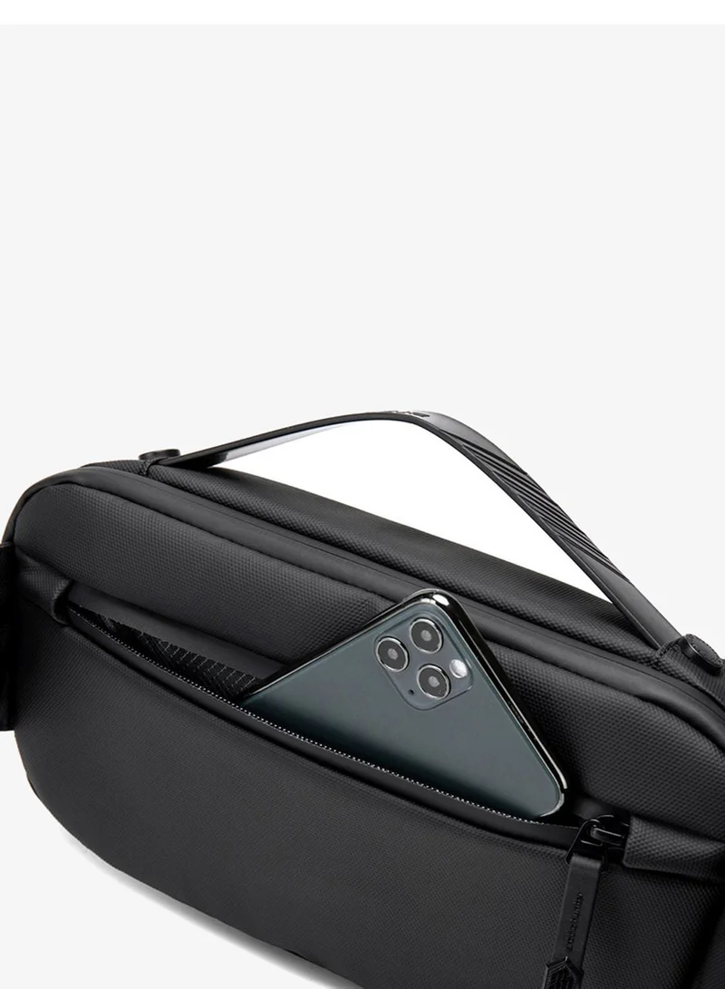 Arctic Hunter  Chest Bag for Men Side Bag Stylish Sling Bag Shoulder Bag for Men with Handle Water Scratch Resistant Cross Body Bag for Travel Daily use, Y00020, Black  | Best Price UAE