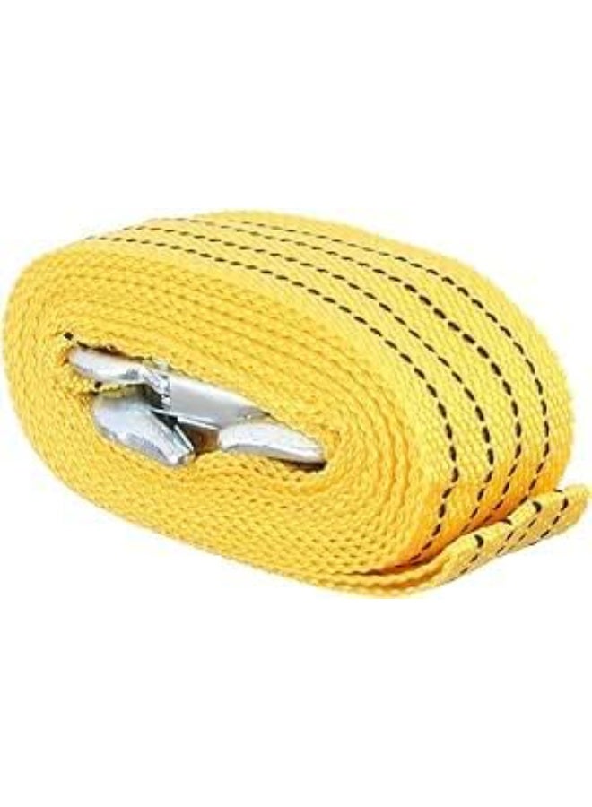 Car Tow Rope Wire with Hooks – 4 Meters, 3 Ton Heavy Duty – Safe & Practical for Emergencies - Image 2