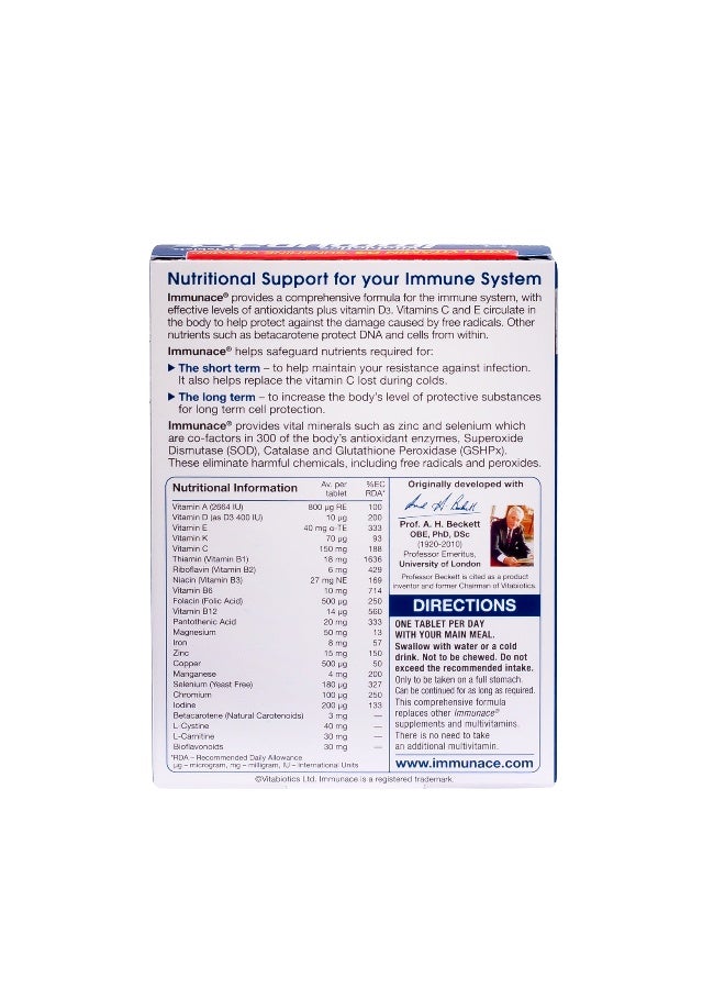 Vitabiotics Immunace 30 Tablets - Image 4