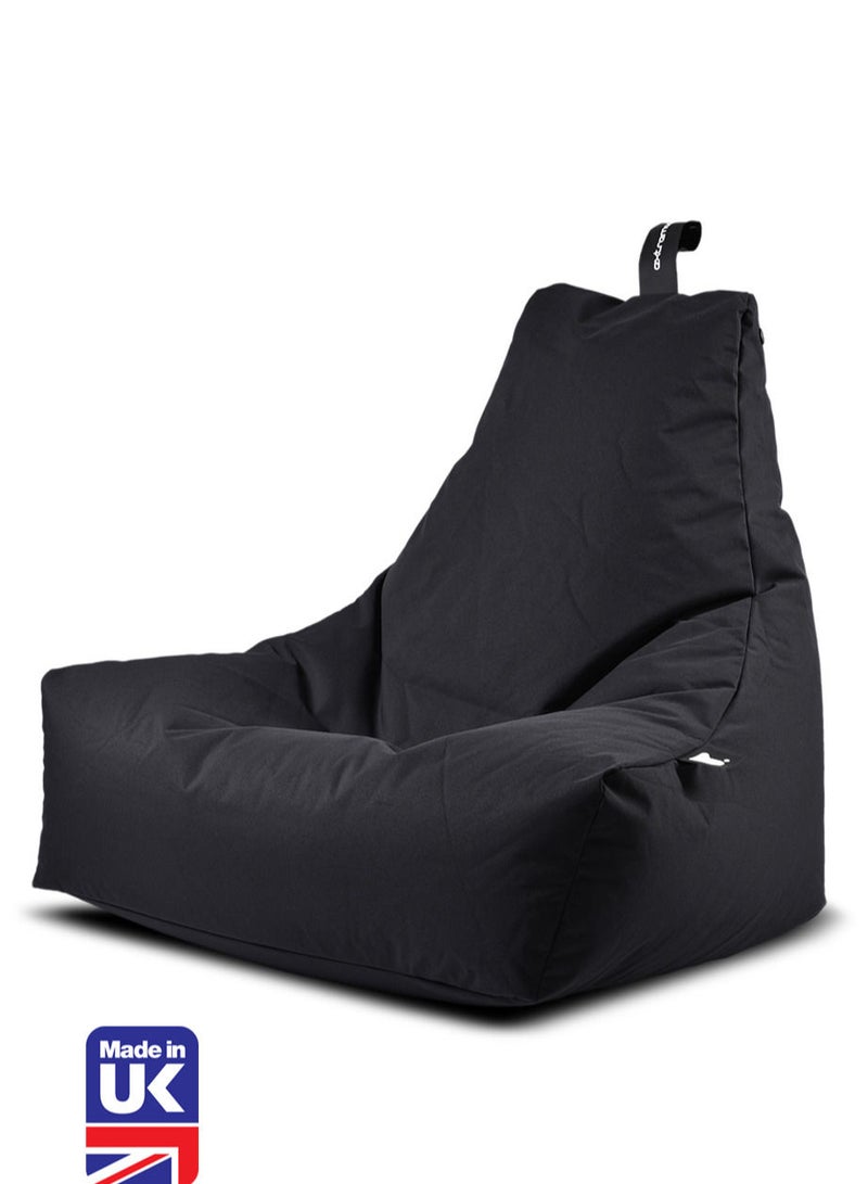 Extreme Lounging® - Original Mighty Bean Bag - Made in UK - Premium Quality Double Stitched Bean Bag - UV Protected & Waterproof - Large BeanBags Chair - Ideal for Indoor & Outdoor Use - Black - Image 1
