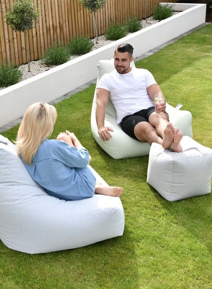 Extreme Lounging® - Original Mighty Bean Bag - Made in UK - Premium Quality Double Stitched Bean Bag - UV Protected & Waterproof - Large BeanBags Chair - Ideal for Indoor & Outdoor Use - Black - Image 3