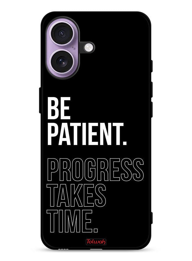 Tolwak Apple iPhone 17 Protective Case Cover Be Patient Progress Takes Time - Image 1