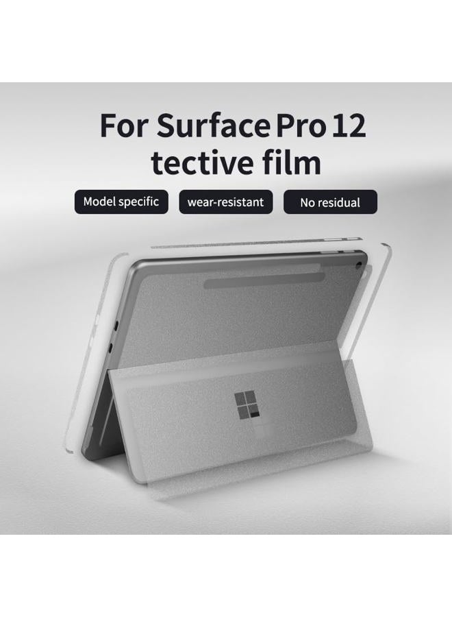 IMMOENUC Tablet Sticker for 2025 Microsoft Surface Pro 12 inch Back Decals Protector Skin Film Anti-Scratch Vinyl Protective Laptop Cover Abrasion Resistant(Frosted Transparent) - Image 2