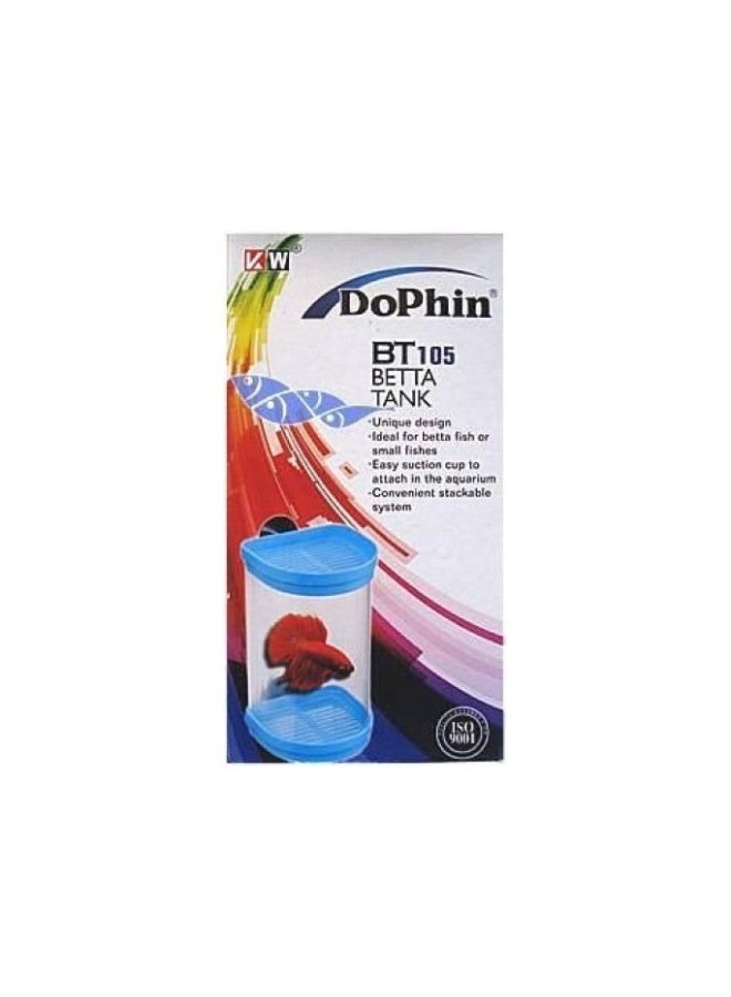 حوض أسماك بيتا دولفين من كي دبليو زون BT - 105 (5.2 بوصة طول × 3.5 بوصة عرض × 2.5 بوصة عمق)