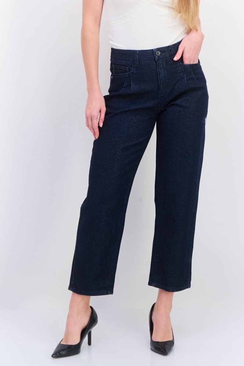 ONLY جينز دنيم مغسول للنساء بقصة عادية، أزرق - Image 1