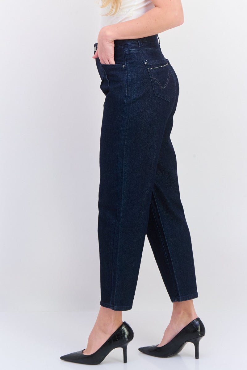 ONLY جينز دنيم مغسول للنساء بقصة عادية، أزرق - Image 2