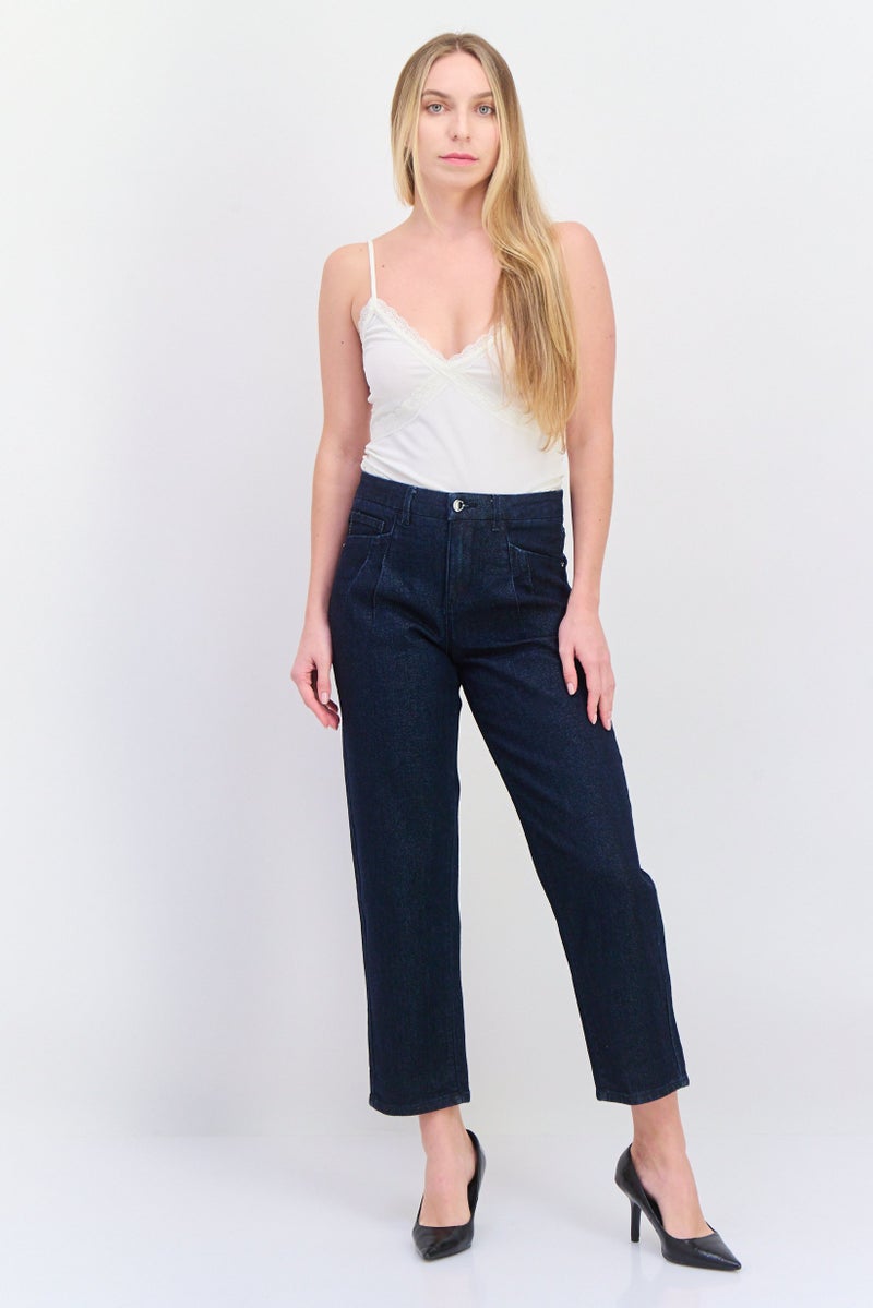 ONLY جينز دنيم مغسول للنساء بقصة عادية، أزرق - Image 4